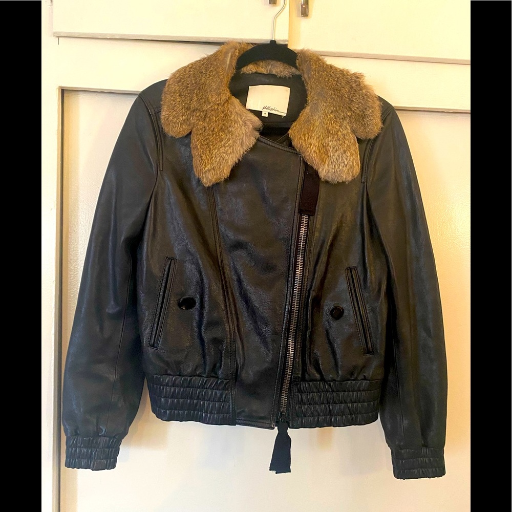 3.1 PHILLIP LIM beautiful Leather jacket excellent condition - Picture 2 of 16